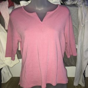 Pink Quarter Sleeve Top Size M